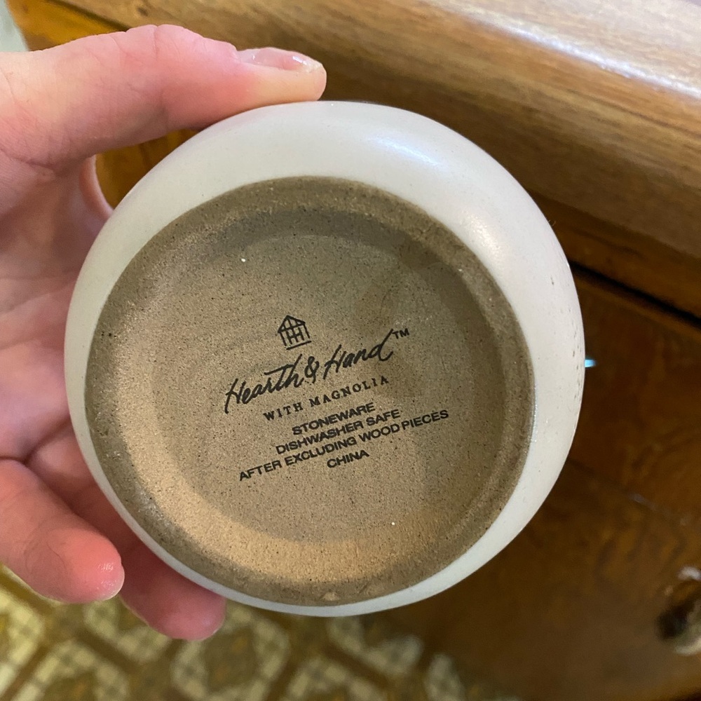 Hearth & Hand Stoneware Bowl - White and Tan